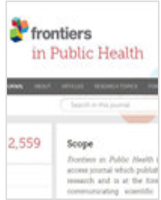 FRONTIERS IN PUBLIC HEALTH