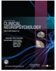 ARCHIVES OF CLINICAL NEUROPSYCHOLOGY