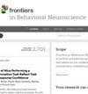 Frontiers In Behavioral Neuroscience封面